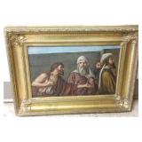 Framed signed & dated 1809 B. Zickler oil on