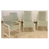 4 pieces Woodard patio furniture - 2 loungers &