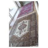 2 antique handmade oriental rugs- 1 with Iran