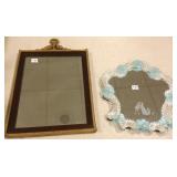 Fancy Murano glass mirror & vintage mirror with