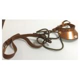 Copper visor with utility line tube & belt