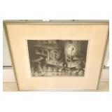 Framed signed Michael Kazar (Wisconsin artist)