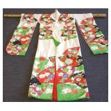Silk Kimono on bamboo display rod