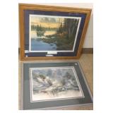 2 framed signed & numbered prints - Derk Hansen &