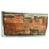 Framed signed on reverse K. Nomura 3 dimensional