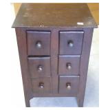 Primitive 6 drawer stand 14" x 22"
