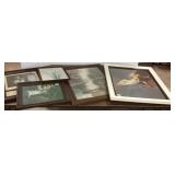 5 framed Arts & Crafts/ Mission artworks