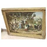 Framed signed J. (Jacob) Engel oil on canvas-