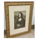 Framed early litho 9" x 13"