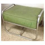 Vintage Deco chrome footstool