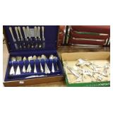 60 pieces matching sterling flatware