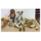 6 vintage Steiff animals