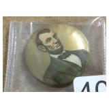 Antique Lincoln pin back button