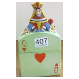 Vintage Goebel figural card case with crown mark