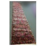 Vintage handmade Persian oriental runner approx.