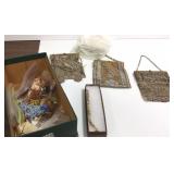 Group of vintage beaded bags, some jewelry, etc.