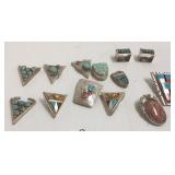 13 assorted Southwest sterling & silver bolos,