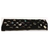 30 mostly sterling rings set with turquoise, etc