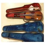 Violin in case with 2 bows & an extra case (as