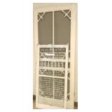 Wooden screen door 36"x 84" & storm window