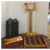 4 wood folk art items