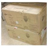 2 matching crystal ceiling fans MIB