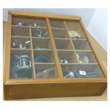 Case with 15 reels including tri-part, etc