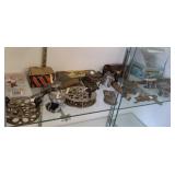 Group of vintage fishing reels, lure, etc.