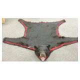 Black bear rug- approx. 80"