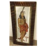 Framed Doe- Wah- Jack Round Oak Advertising