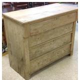 American antique 3 board chest (as seen)