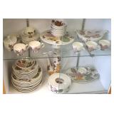 Group of Red Wing dinnerware including serving