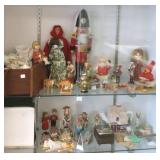 Group of assorted figures including Beatrix Potter