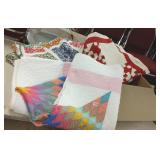 3 vintage patchwork quilts