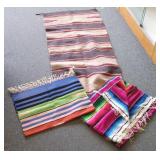 3 Southwest wool textiles, etc.