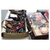 Early Boy Scout kilt outfit - beanies, belt, wood