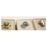 3 antique, etc. gold rings including 2-14k,