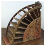 Advertising country store wooden bag holder