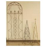 6 foot metal garden trellis & 2- 4