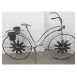 48" metal bicycle motif plant stand