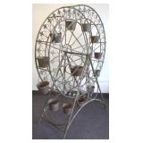 74" metal garden Ferris wheel planter