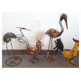 4 - 24", etc. metal garden animals