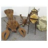 4 garden animals - 20", etc.