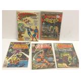 5 vintage comics including #1 Dracula