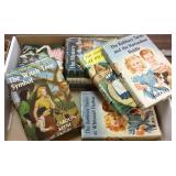 9 Nancy Drew & Bobbsey Twins books with dust