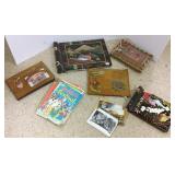 Group including photo albums, postcards, etc.