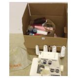 Huskylock 340D sewing machine with thread