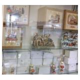 4 musical water globes & a large group Hershey