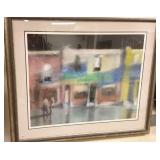 Framed signed Dana H Carlson original artwork