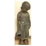 40" bronze fountain figure